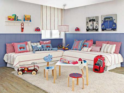 Habitacion infantil decoracion estilopeques Habitaciones de dos camas