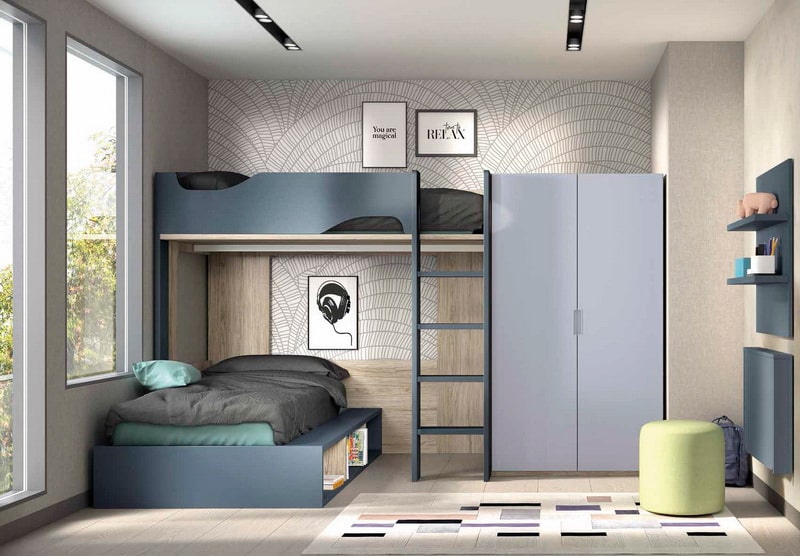 Literas para habitaciones juveniles pequeñas